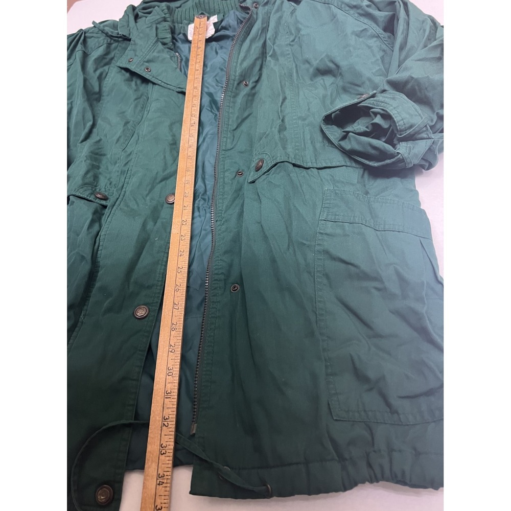 Venezia Womens Green  Coat with Detachable Hood- Approx. M - Picture 8 of 8